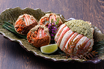 プレミアムズワイガニ 雌雄の甲羅盛り 夫婦宝船