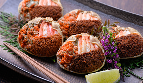 セイコガニ（セコ蟹・香箱ガニ）の甲羅盛り 蟹の宝船