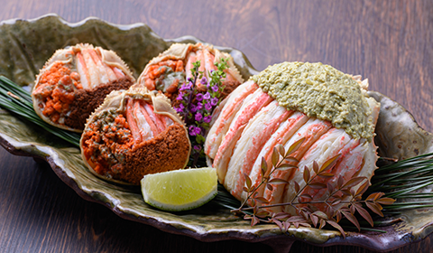 プレミアムズワイガニ 雌雄の甲羅盛り 夫婦宝船