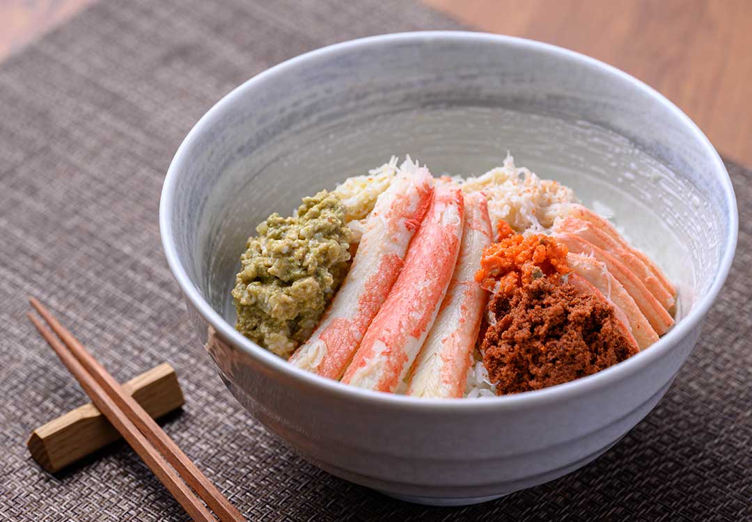 プレミアムズワイガニ夫婦丼セット